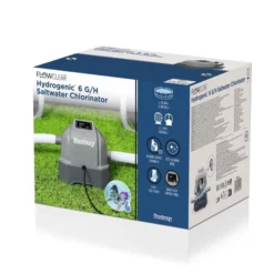 Bestway Zoutwatersysteem (max 22.712 Liter) 13 Bestway Zoutwatersysteem (max 22.712 Liter) -Intex || Bestway || EXIT TOYS Winkel 1900 1900 bestway zoutwatersysteem verpakking