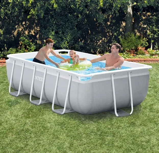 Intex Prism Frame Pool - 488 X 244 X 107 Cm - Met Filterpomp En Accessoires 2 Intex Prism Frame Pool - 488 X 244 X 107 Cm - Met Filterpomp En Accessoires - Afbeelding 2