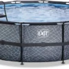 EXIT TOYS EXIT Stone Zwembad - 488 X 122 Cm - Met Zandfilterpomp En Trap