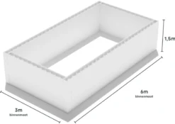Polystyreen Zwembad Blokkenset - 6,00 X 3,00 X 1,50 M -Intex || Bestway || EXIT TOYS Winkel 600x300 zij size
