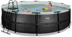 EXIT TOYS EXIT Black Leather Zwembad - 488 X 122 Cm - Met Zandfilterpomp En Trap 9 EXIT TOYS EXIT Black Leather Zwembad - 488 X 122 Cm - Met Zandfilterpomp En Trap -Intex || Bestway || EXIT TOYS Winkel 615 1200 exit 30 27 16 20 int 4