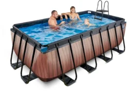 EXIT TOYS EXIT Wood Zwembad - 400 X 200 X 122 Cm - Met Zandfilterpomp En Trap -Intex || Bestway || EXIT TOYS Winkel 864 1200 exit 30 27 42 10 int 5
