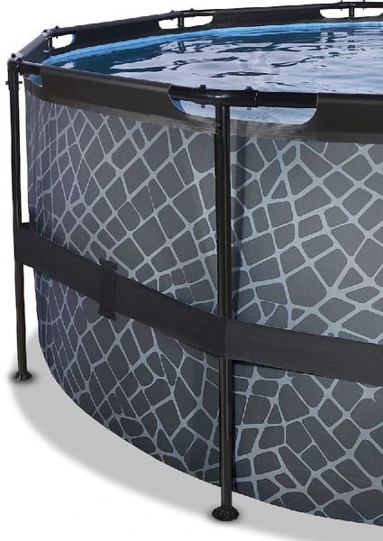 EXIT TOYS EXIT Stone Zwembad - 427 X 122 Cm - Met Zandfilterpomp En Trap 3 EXIT TOYS EXIT Stone Zwembad - 427 X 122 Cm - Met Zandfilterpomp En Trap - Afbeelding 3