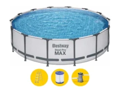 Bestway Steel Pro MAX Zwembad - 366 X 100 Cm - Met Filterpomp En Accessoires