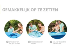 Intex Metal Frame Pool - 305 X 76 Cm - Met Filterpomp -Intex || Bestway || EXIT TOYS Winkel intex opzetinstructie