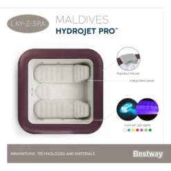 Bestway Lay-Z Spa Maldives Hydrojet Pro Opblaasbare Spa - 7 Persoons 22 Bestway Lay-Z Spa Maldives Hydrojet Pro Opblaasbare Spa - 7 Persoons -Intex || Bestway || EXIT TOYS Winkel maldives spa 1