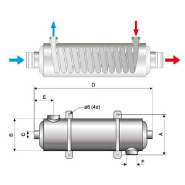 Pahlen Hi-flow HF 28 Zwembad Warmtewisselaar - RVS 4 Pahlen Hi-flow HF 28 Zwembad Warmtewisselaar - RVS - Afbeelding 4