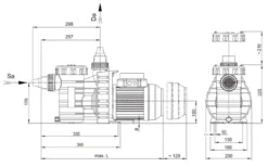 Aqua Vario Plus Variabele Zwembadpomp -Intex || Bestway || EXIT TOYS Winkel technischetekeningspeckaquavarioplus