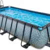 EXIT TOYS EXIT Stone Zwembad - 540 X 250 X 122 Cm - Met Zandfilterpomp En Trap